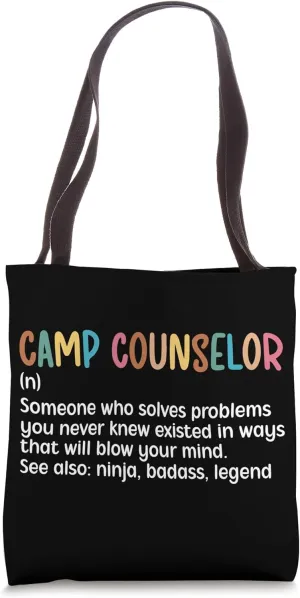 Camp Counselor Definition Camp Counselors Tote Bag