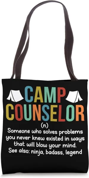 Camp Counselor Definition Camp Counselors Tote Bag