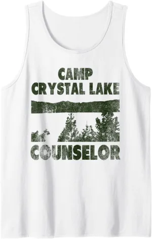 Camp Crystal Lake Counselor Halloween humorous green Tank Top