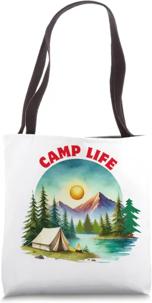 Camp Fire Tote Bag