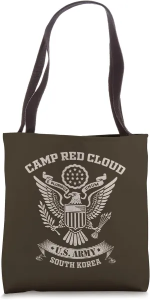 Camp Red Cloud Veteran South Korea US Military Base Vintage Tote Bag