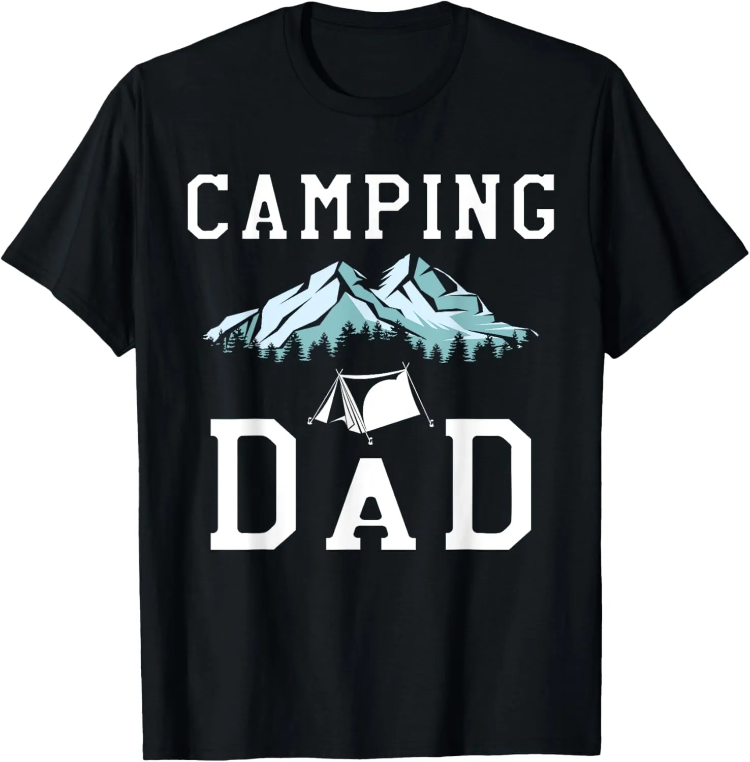 Camping Dad Stargazing campfire Wanderlust Nature Camper T-Shirt