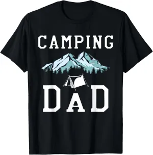 Camping Dad Stargazing campfire Wanderlust Nature Camper T-Shirt