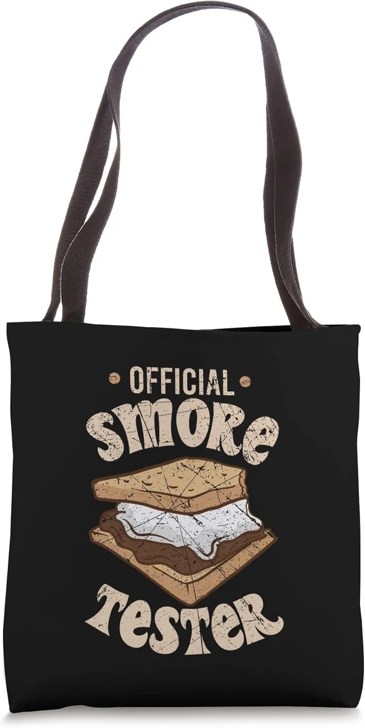 Camping Official Smore Tester S'mores Smores Marshmallows Tote Bag