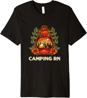 Camping RN Camper Forest Camp Jungle Vacation Wildlife Premium T-Shirt