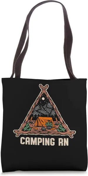 Camping RN Camper Forest Camp Jungle Vacation Wildlife Tote Bag