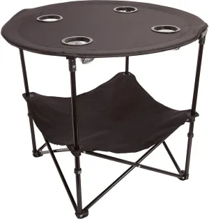 Camping Table Portable Folding Camping Side Table for Outdoor Picnic, Beach, Games, Camping, Sport & Patio Tables Folding with Carry Case for Travel & Storage, Black.