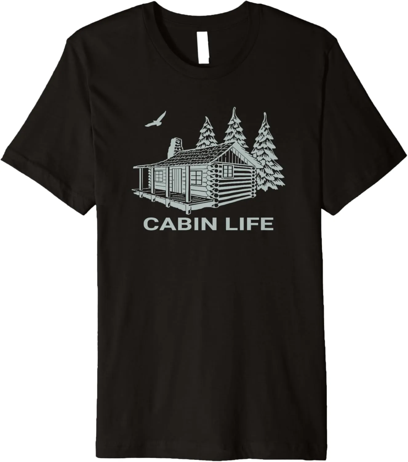 Camping Wilderness Forest Trees Nature Outdoors Premium T-Shirt