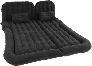 Car Air Mattress for Jeep Compass II (MP) 2017 2018 2019 2020 2021, Portable Car Mattress Inflatable Bed Foldable with Pillow Camping Travel Car Accessories,Black