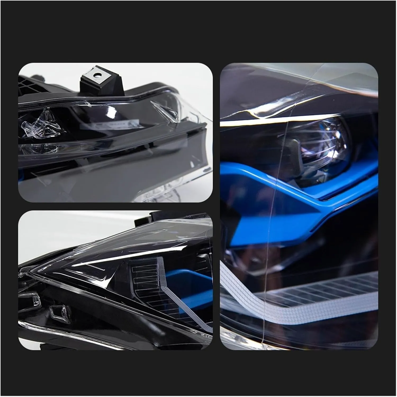 Car Model Compatible For BMW F30 F31 Headlight Projector Lens 2013-2018 F35 3 Series 320i 325i Angel Eye Automotive Accessories(For Halogen)