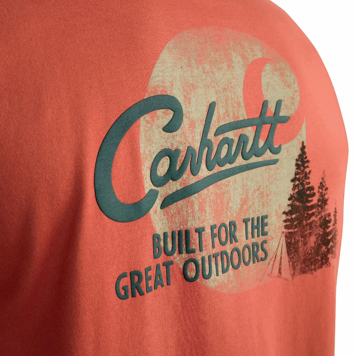 Carhartt 106777 Men's Relaxed Fit Lightweight SS Pocket Camp Graphic T-Shirt