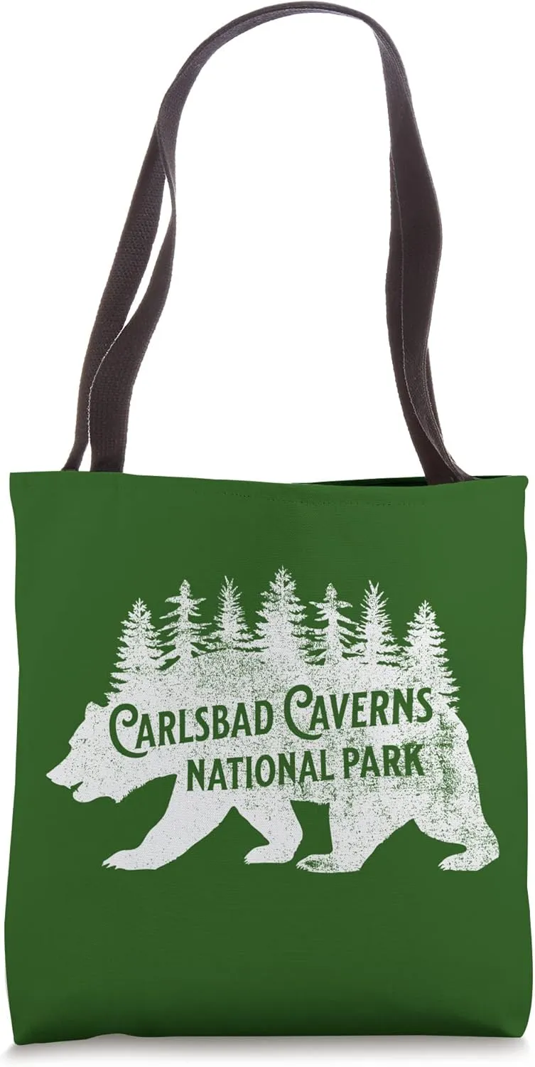 Carlsbad Caverns New Mexico Nature Bear Hiking Outdoors Tote Bag