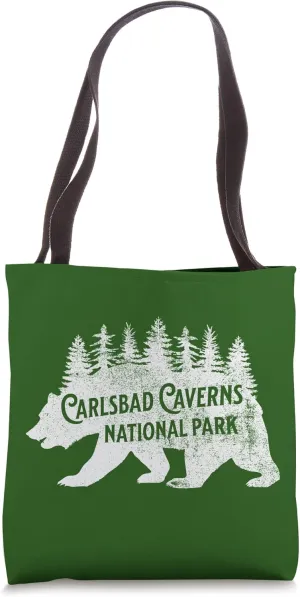 Carlsbad Caverns New Mexico Nature Bear Hiking Outdoors Tote Bag