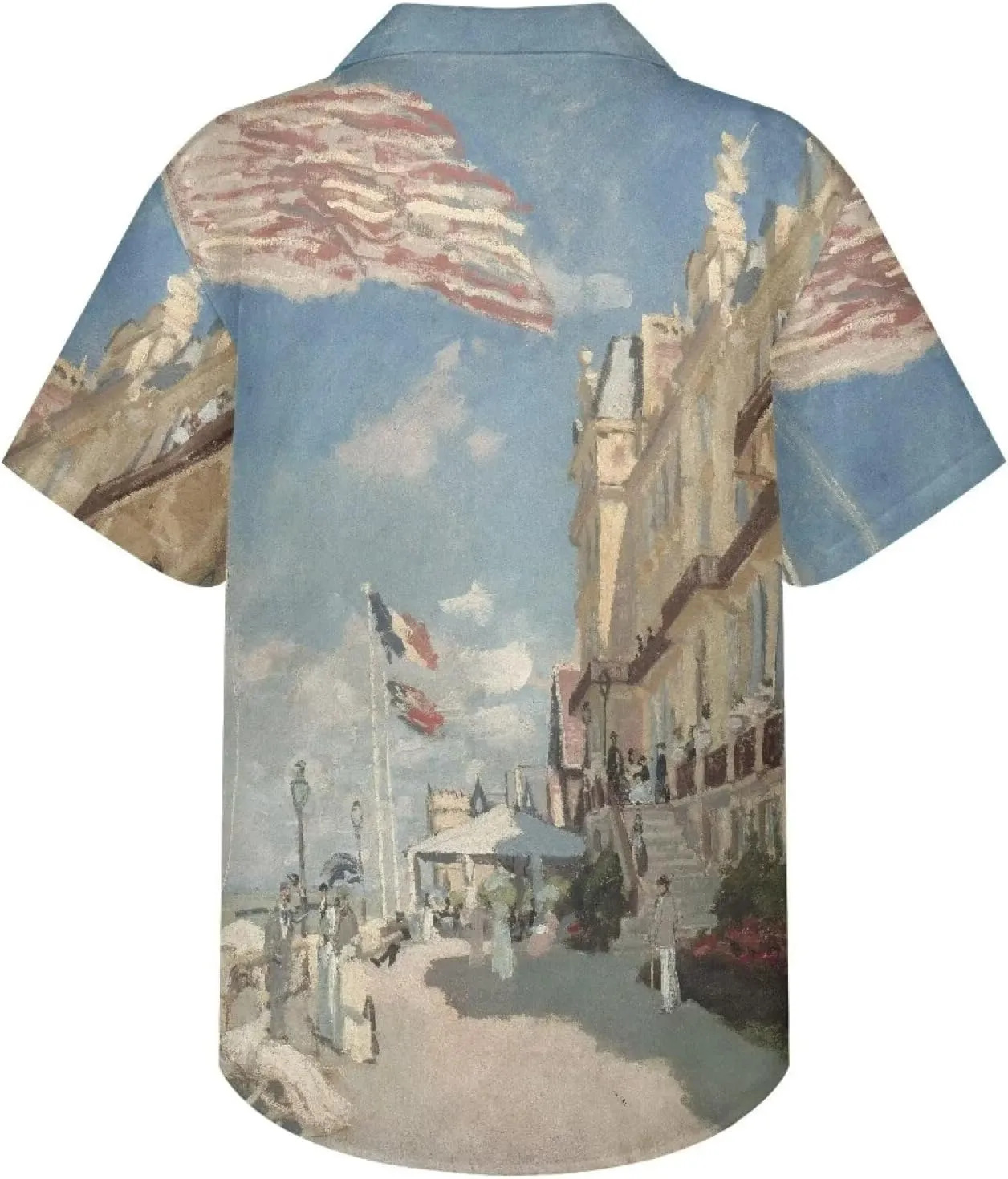 Casual Polynesian Shirt for Men Hawaiian Shirt Beach Shirt Pacific Islander Outfit Canvas Painting Printed