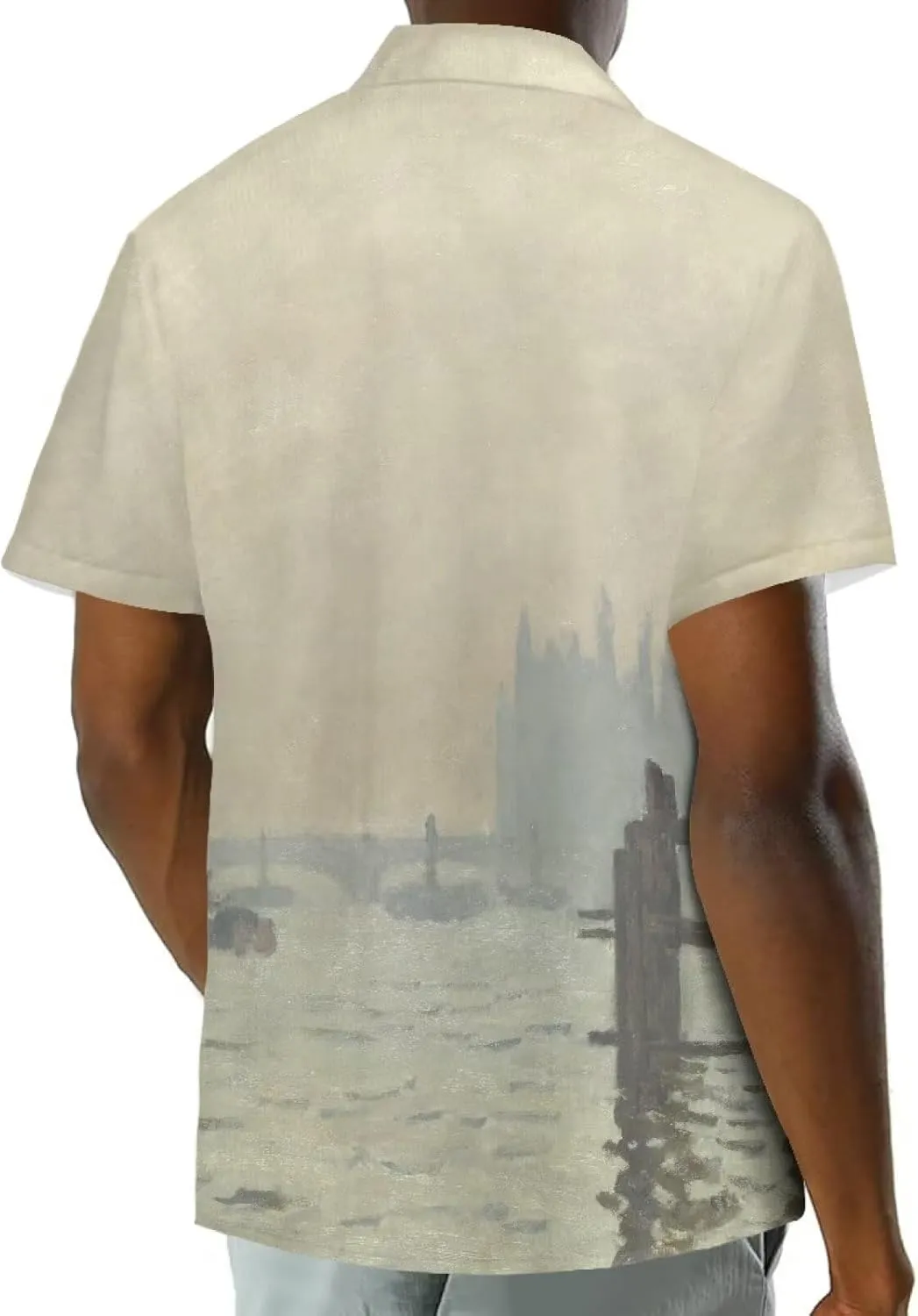 Casual Polynesian Shirt for Men Hawaiian Shirt Beach Shirt Pacific Islander Outfit Canvas Painting Printed