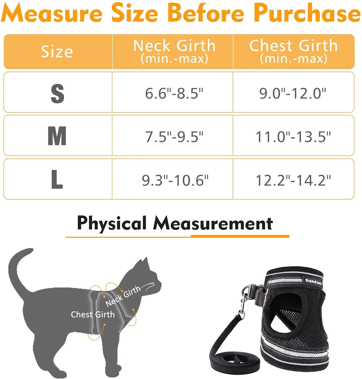 Cat Harness and Leash for Walking