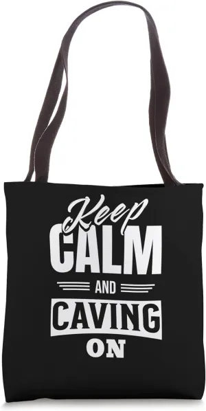 caving exploring caves spelunker chest Cavern diving caving Tote Bag