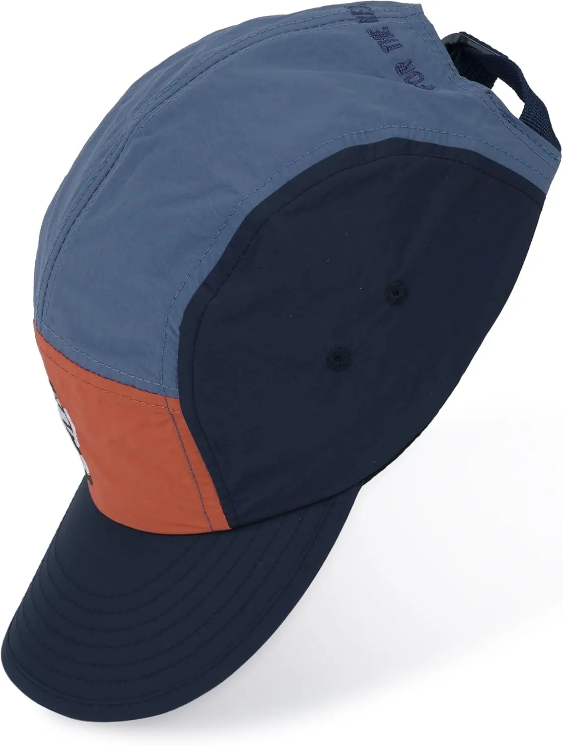 CLAPE 5 Panel Cap Curved Bill Dad Golf Cap Waterproof Nylon Hat Stylish Embroidered Baseball Cap Hip Pop Dancing Snapback Cap