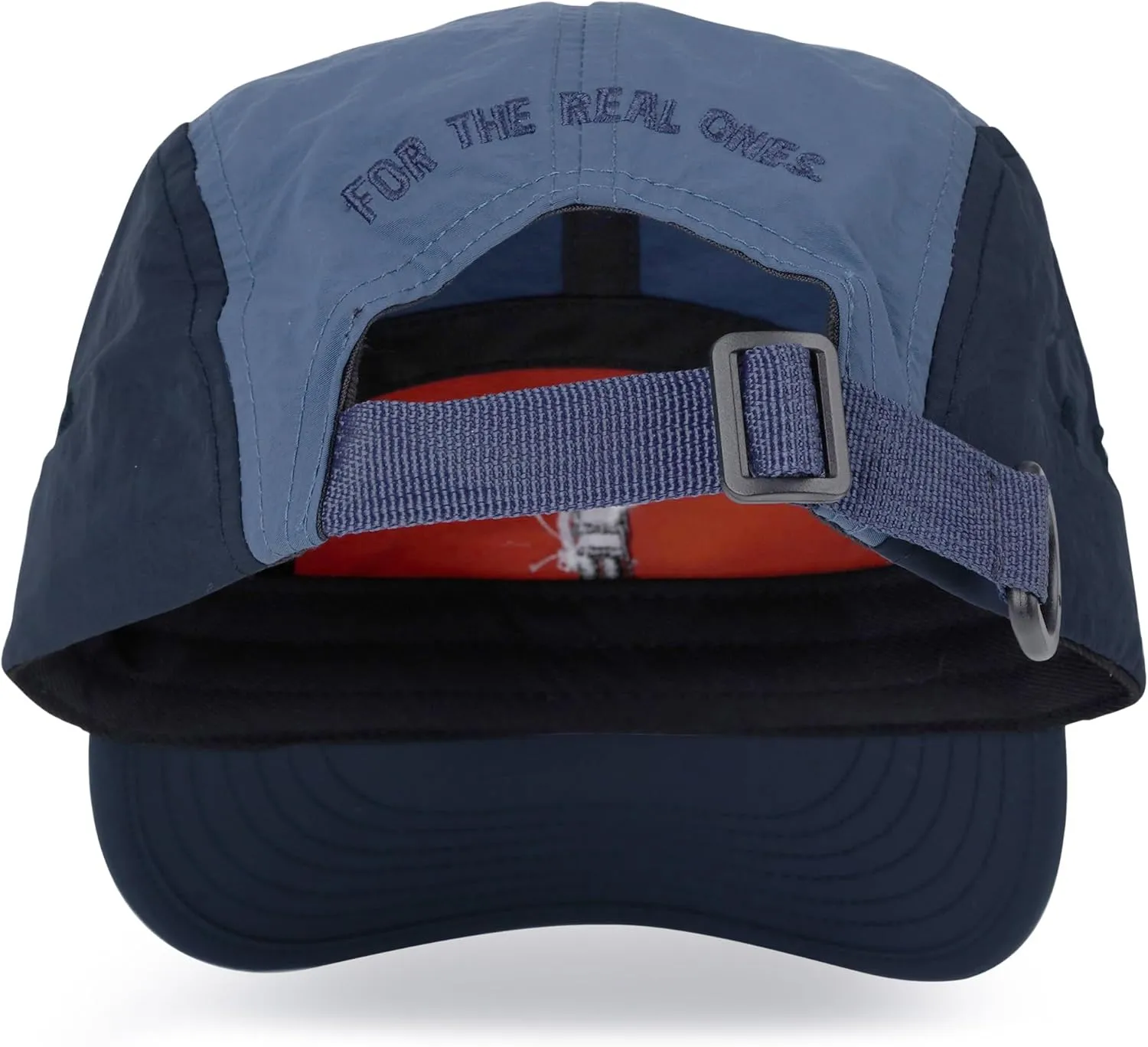 CLAPE 5 Panel Cap Curved Bill Dad Golf Cap Waterproof Nylon Hat Stylish Embroidered Baseball Cap Hip Pop Dancing Snapback Cap