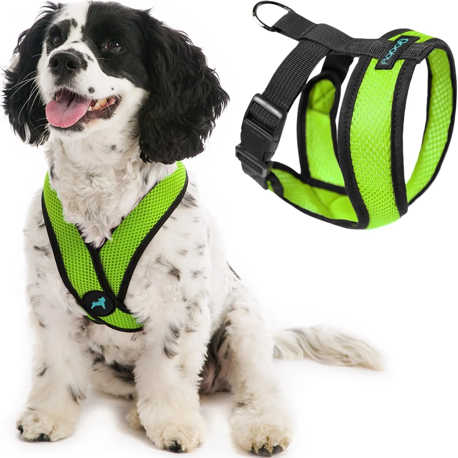 Comfort X Dog Harness by Gooby - Green