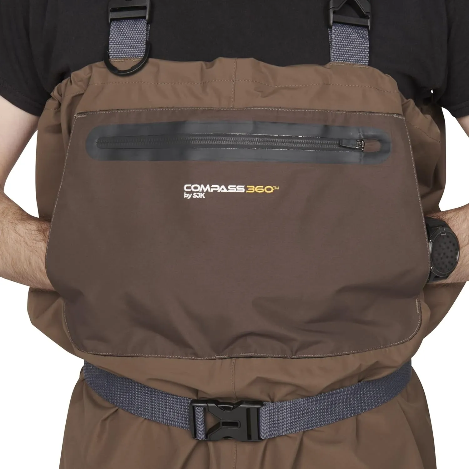 Compass 360 Fly Fishing Waterproof Deadfall Stocking Foot Breathable Chest Wader for Adults (Regular & Stout Sizing)