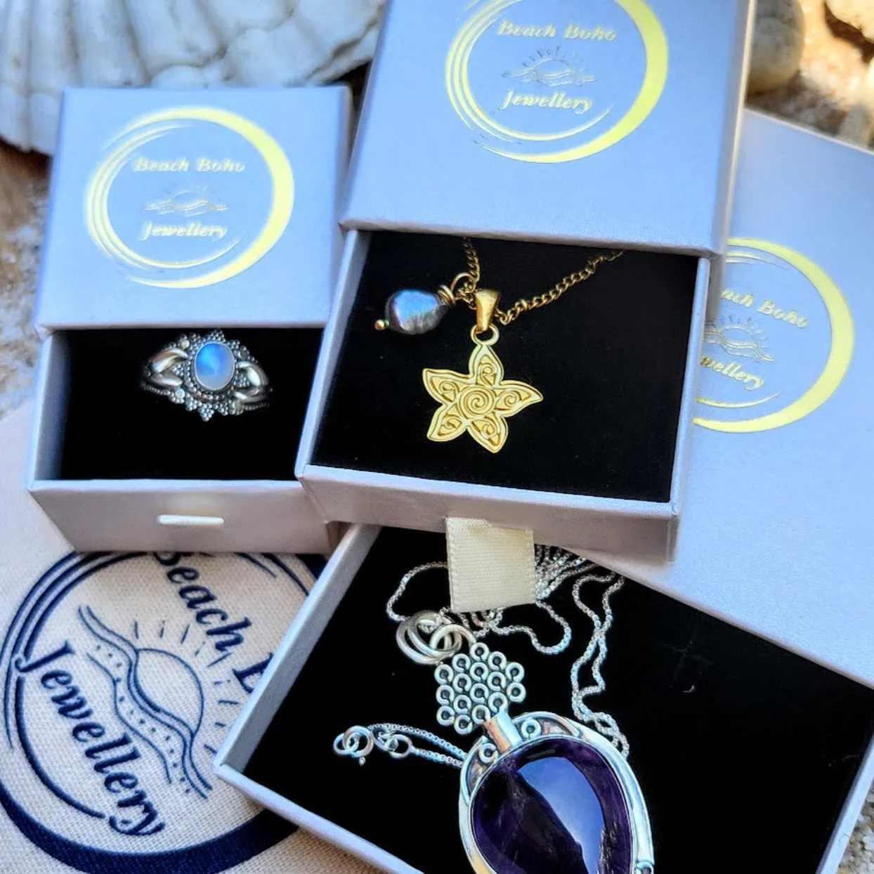 COMPASS  - DOUBLE SILVER OR 18K GOLD WHEAT CHAIN WATERPROOF NECKLACES