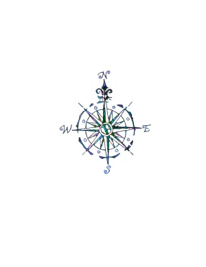 Compass Rose Sticker