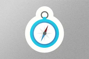 Compass Travel Sticker