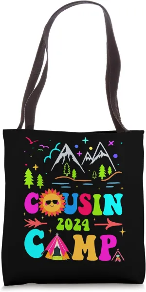 Cousin Camp 2024 Family Vacation Summer Camping Crew Cute Tote Bag