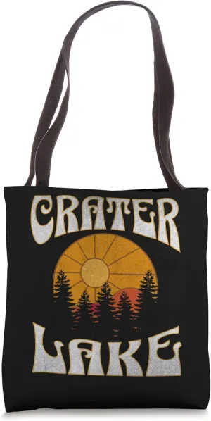 Crater Lake Oregon Nature Hiking Outdoors Vintage Tote Bag