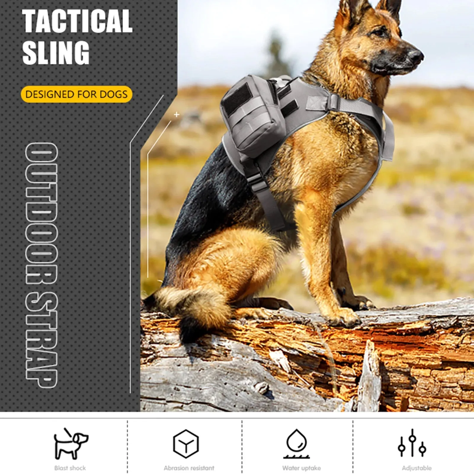 Creative Breathable Dog Tactical Harness