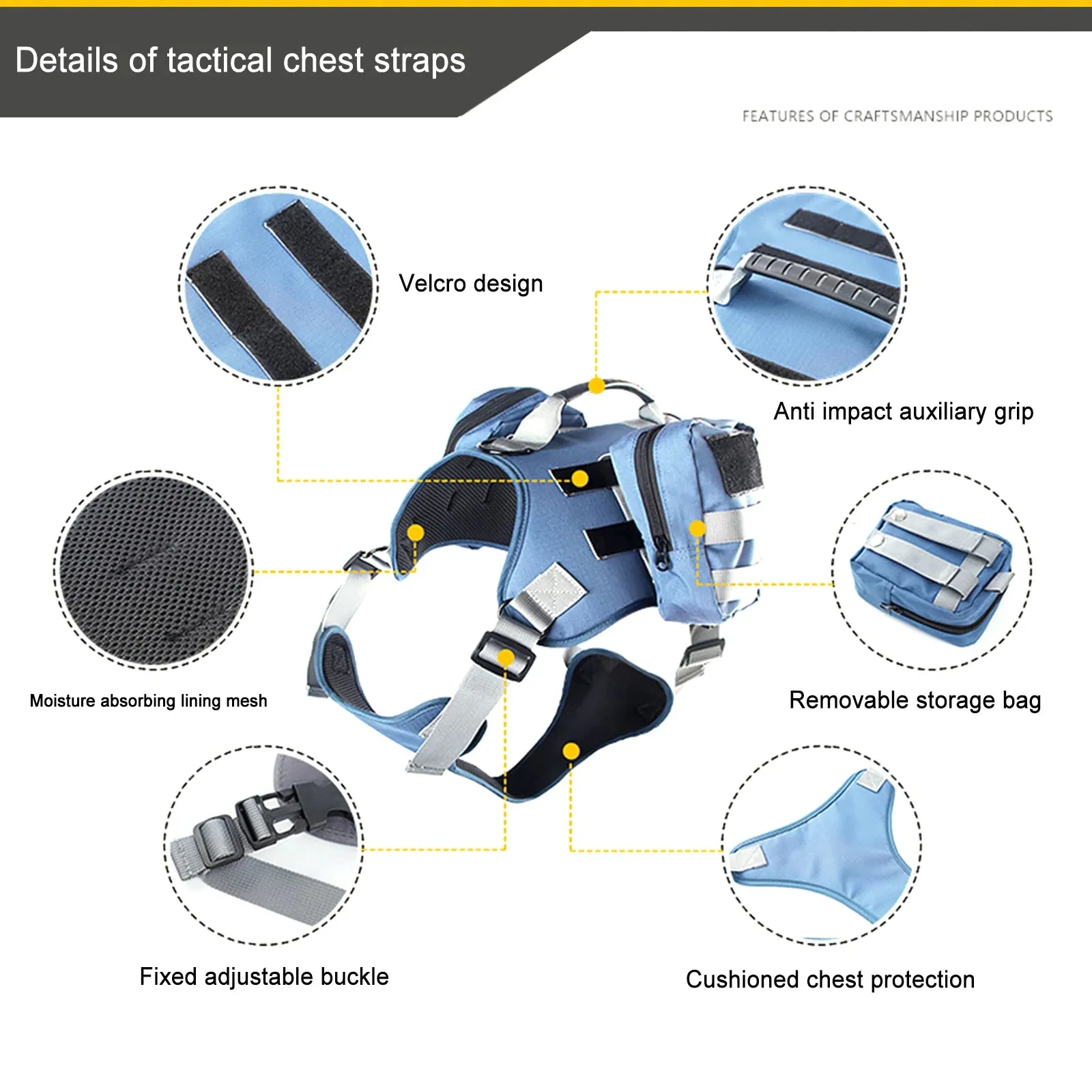 Creative Breathable Dog Tactical Harness