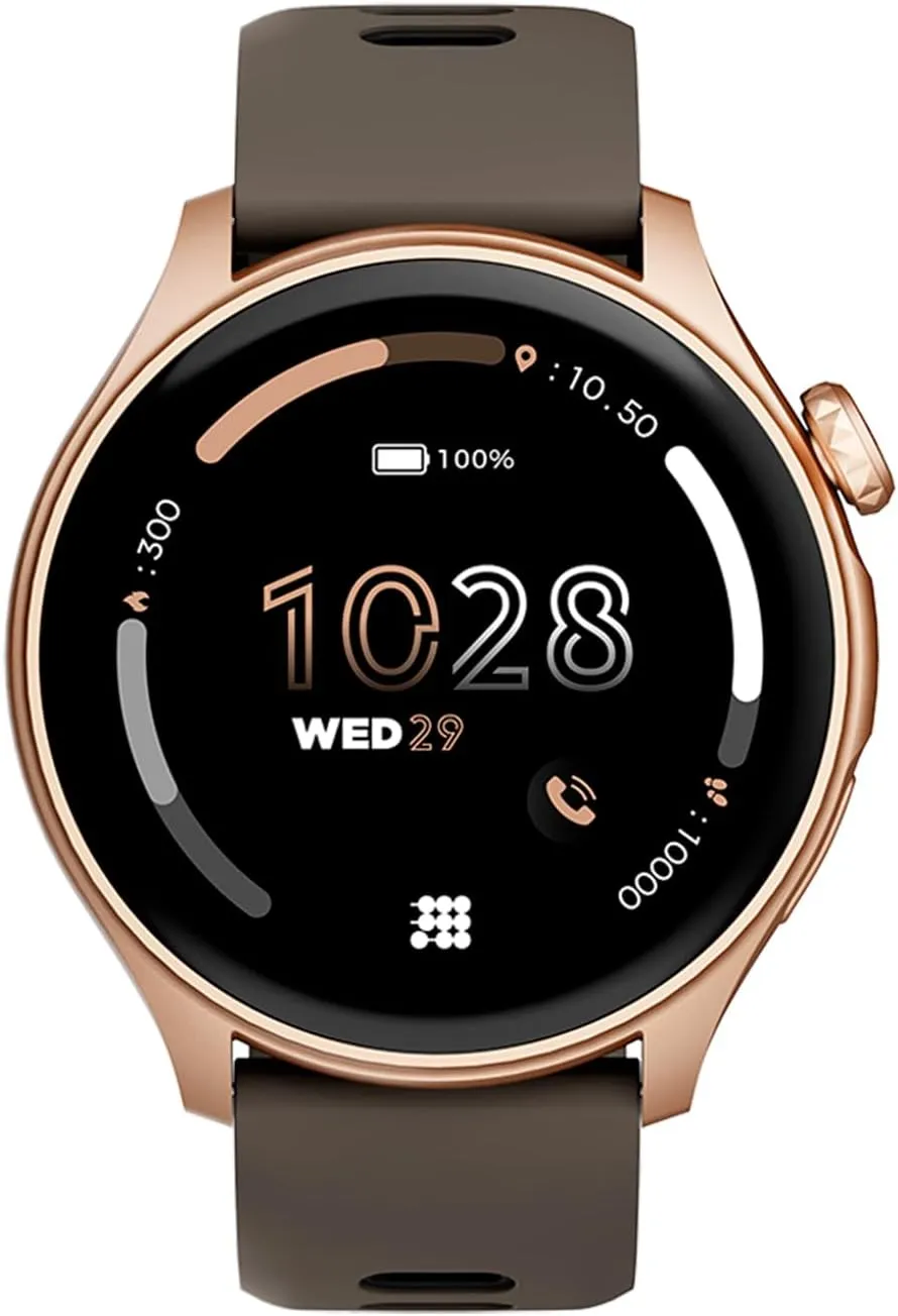Cubitt Aura Smartwatch/Fitness Tracker with 1.43" Touch AMOLED Screen, Bluetooth Calling, 60  Sports, Blood Oxygen, Heart Rate, Stress/Sleep Monitor, Waterproof, Step Counter, Compass Support