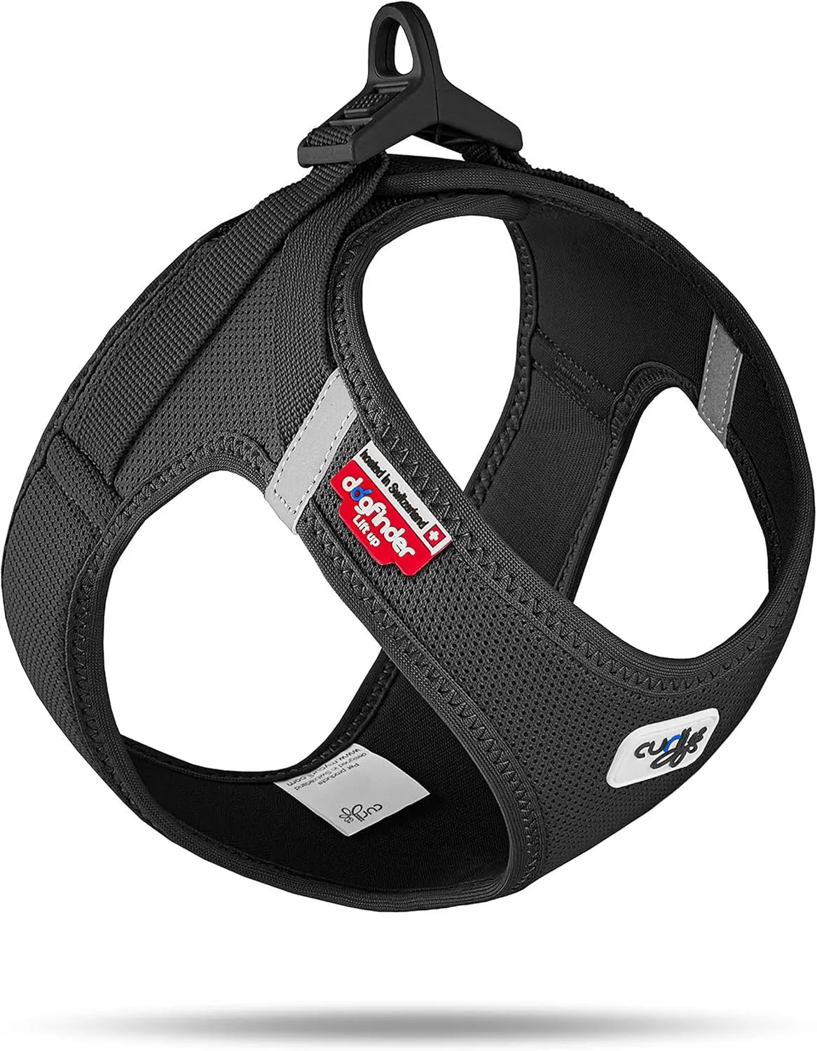Curli Air Mesh Clasp Black Vest Harness