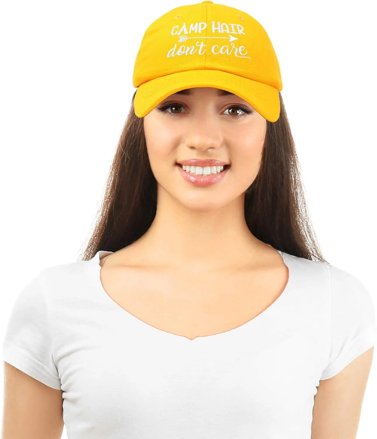 DALIX Camp Hair Don't Care Hat Dad Cap 100% Cotton Lightweight