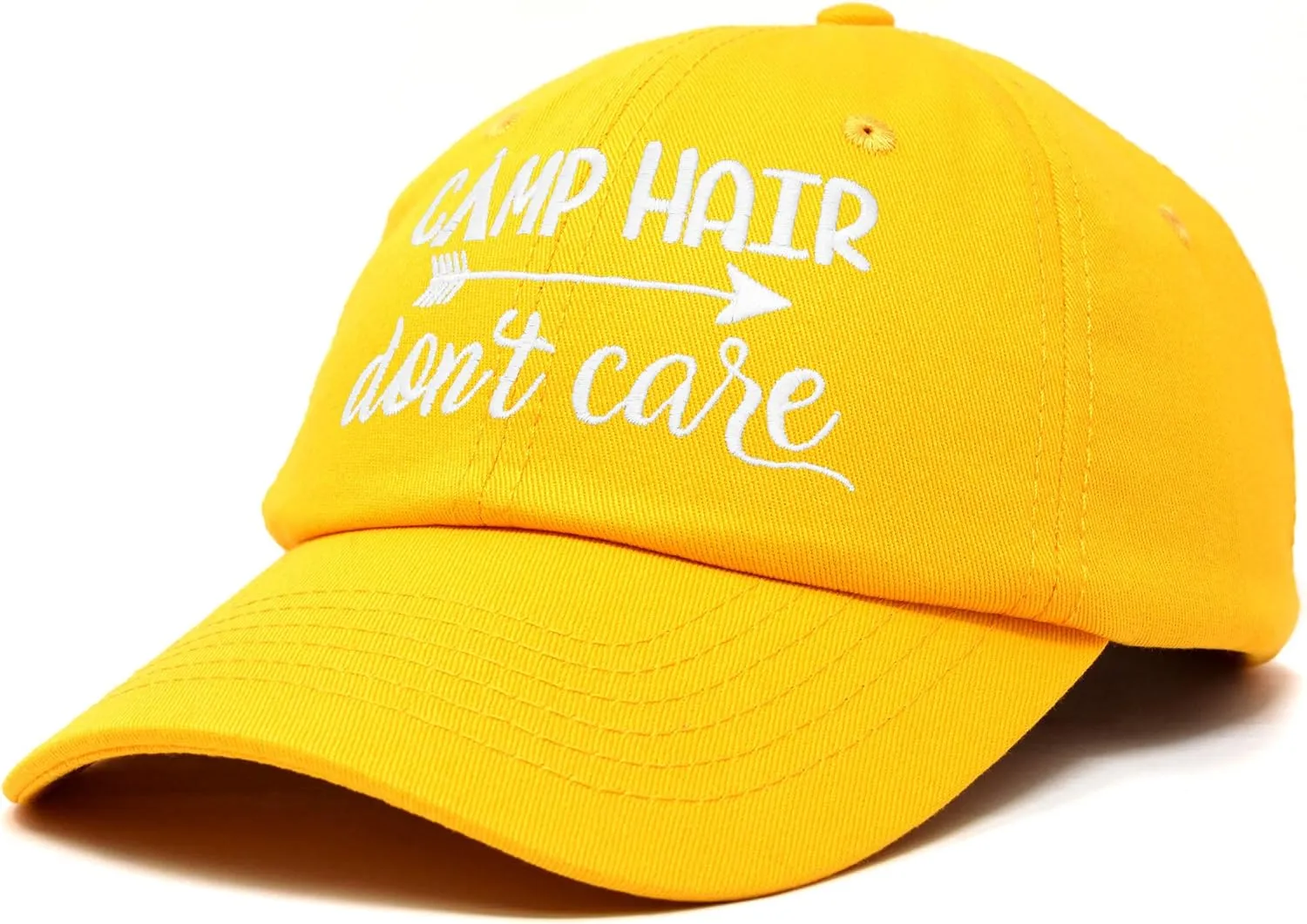 DALIX Camp Hair Don't Care Hat Dad Cap 100% Cotton Lightweight