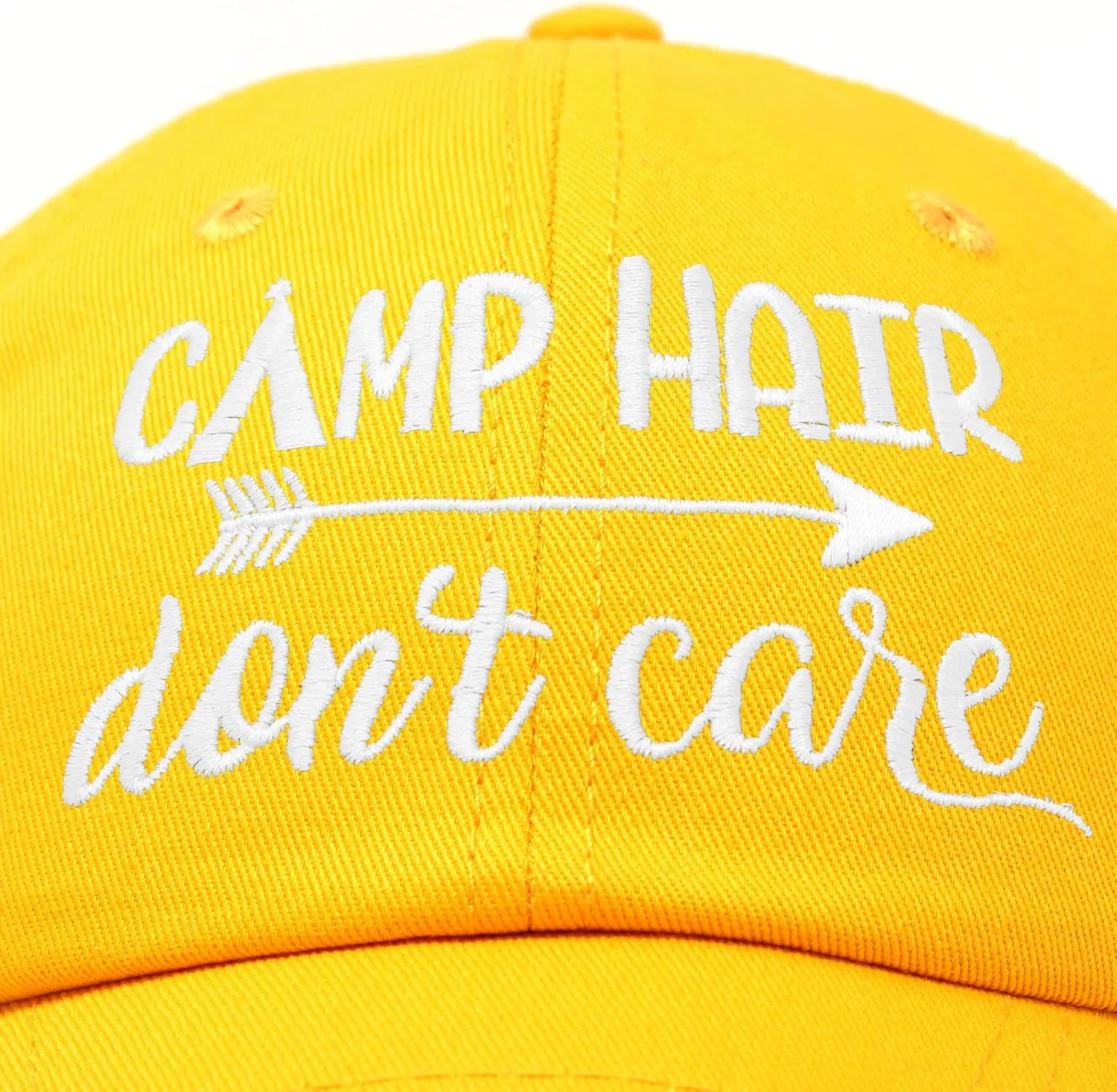 DALIX Camp Hair Don't Care Hat Dad Cap 100% Cotton Lightweight