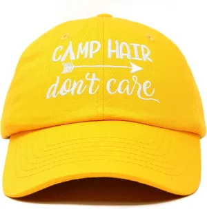 DALIX Camp Hair Don't Care Hat Dad Cap 100% Cotton Lightweight
