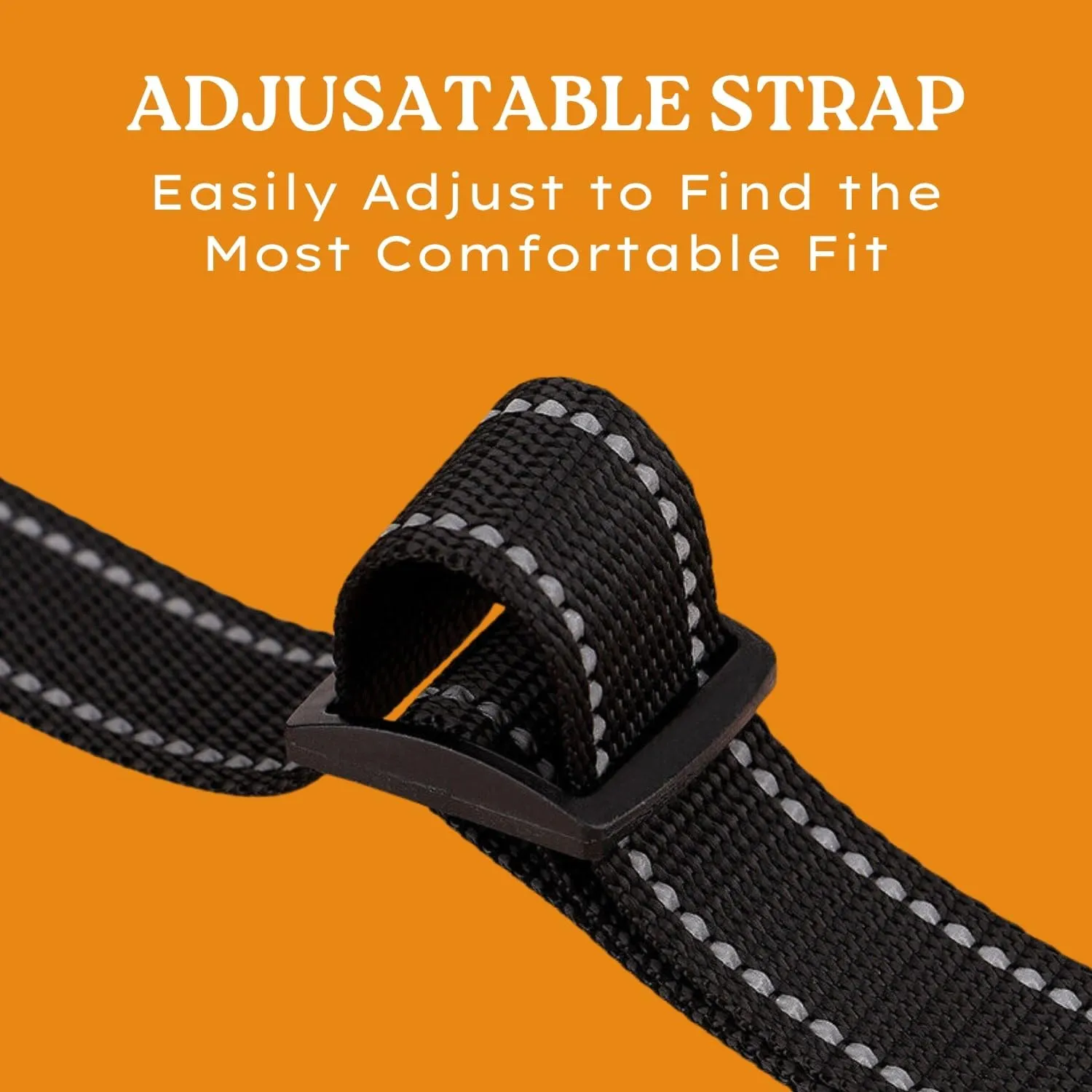 Dog Harness, No-Pull, 3 Leash Clips, No Choke, Reflective, Adjustable and Padded, for Easy Walking and Training for Small, Medium and Large Dogs (Black, XL)