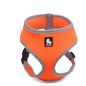 Dog Harness with Steel D Ring - Orange, S