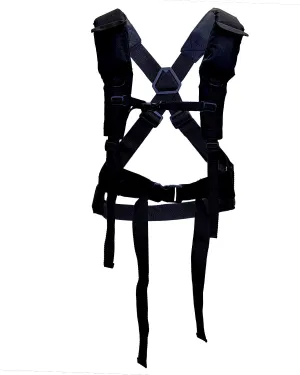 Eagle Claw Sled Harness, Black, Adjustable