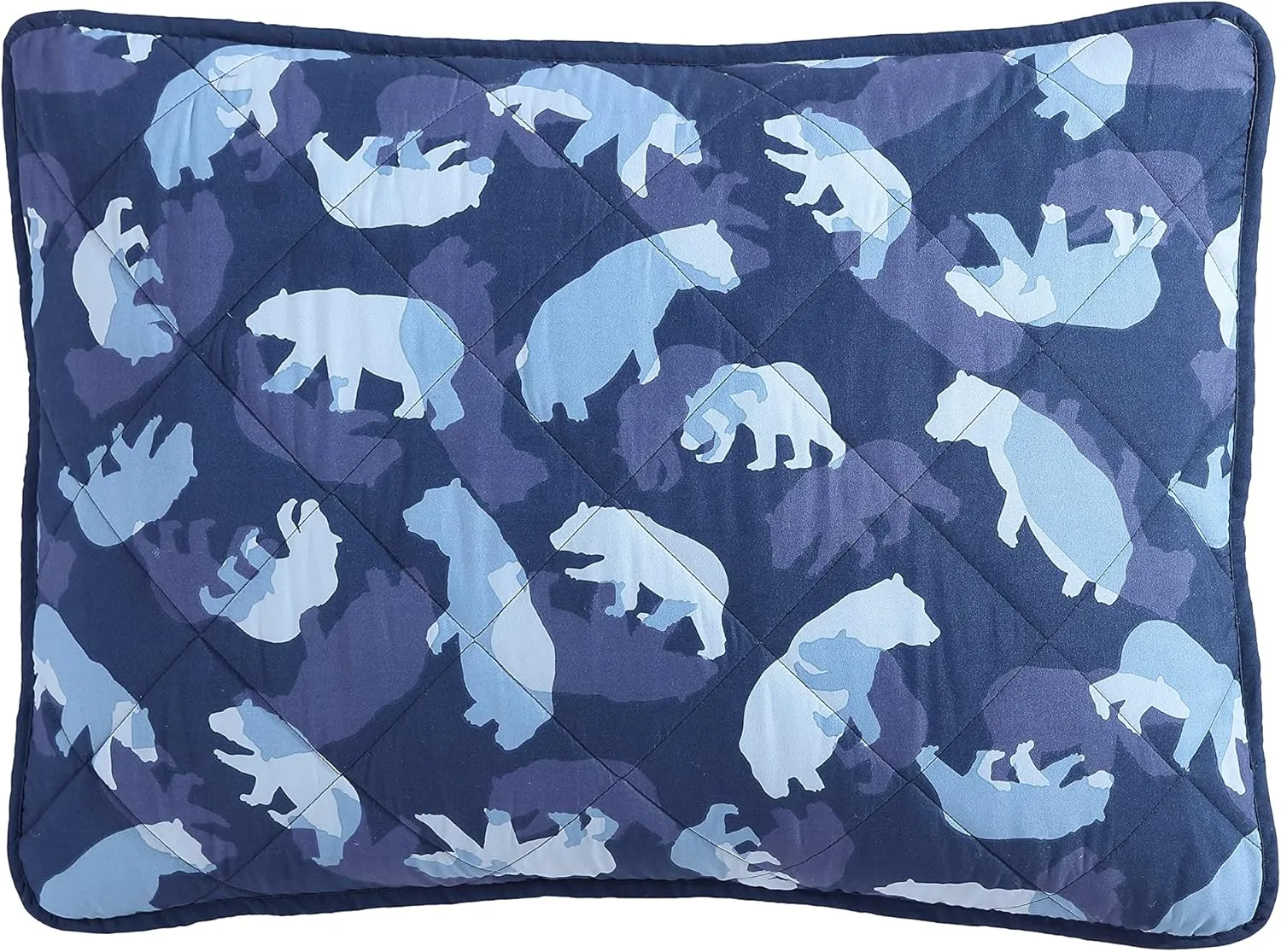Eddie Bauer - Twin Quilt Set, Reversible Kids Bedding with Matching Sham, Ideal for Toddler Bedding Set (Camp Camo Navy, Twin)