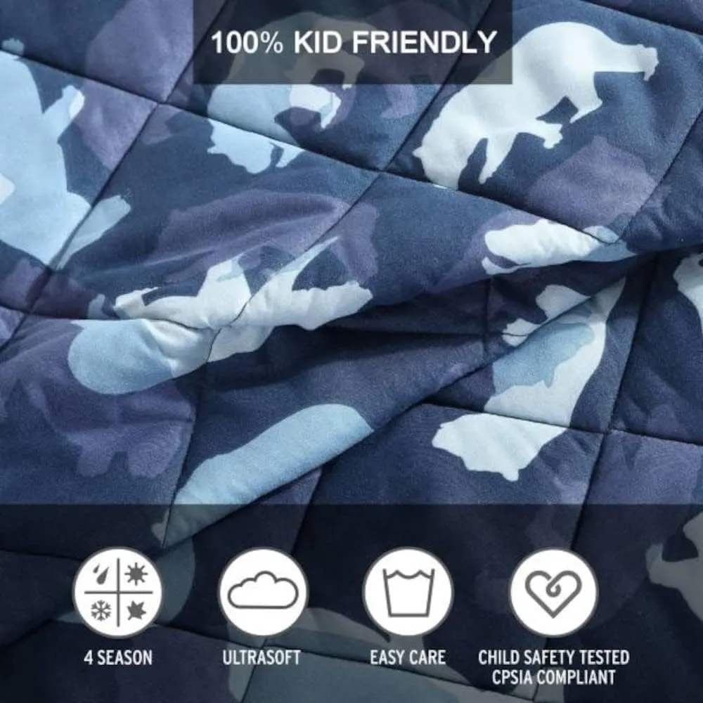 Eddie Bauer - Twin Quilt Set, Reversible Kids Bedding with Matching Sham, Ideal for Toddler Bedding Set (Camp Camo Navy, Twin)