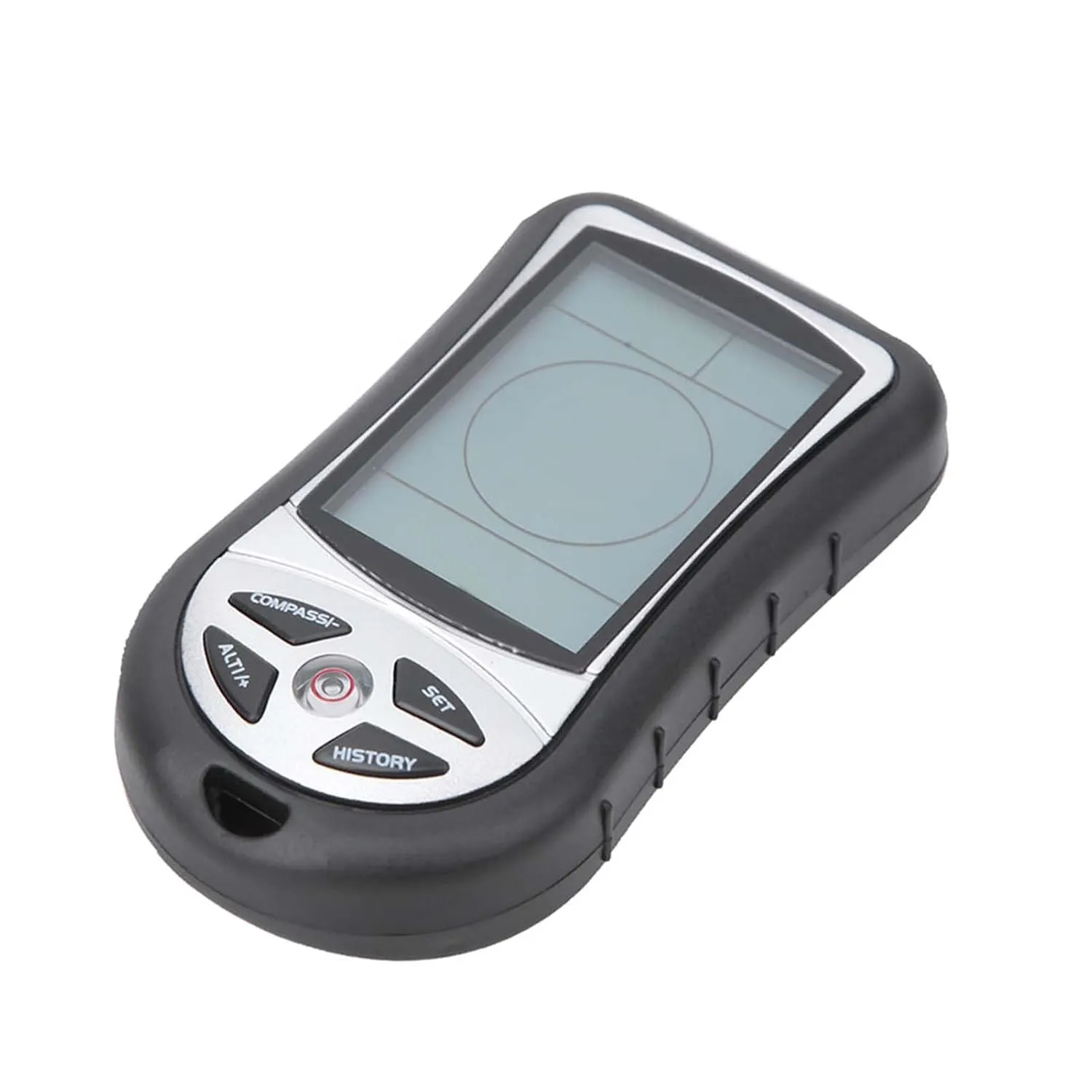 Electronic Altitude Meter, Blue LED Backlight 8 in 1 Handheld Altitude Gauge Thermometer Electronic Navigation Compass Barometer with Weather Forecast, Clock,Level, Calendar