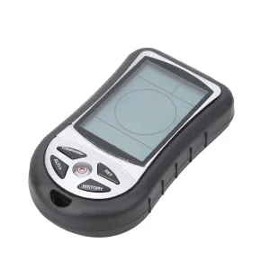 Electronic Altitude Meter, Blue LED Backlight 8 in 1 Handheld Altitude Gauge Thermometer Electronic Navigation Compass Barometer with Weather Forecast, Clock,Level, Calendar