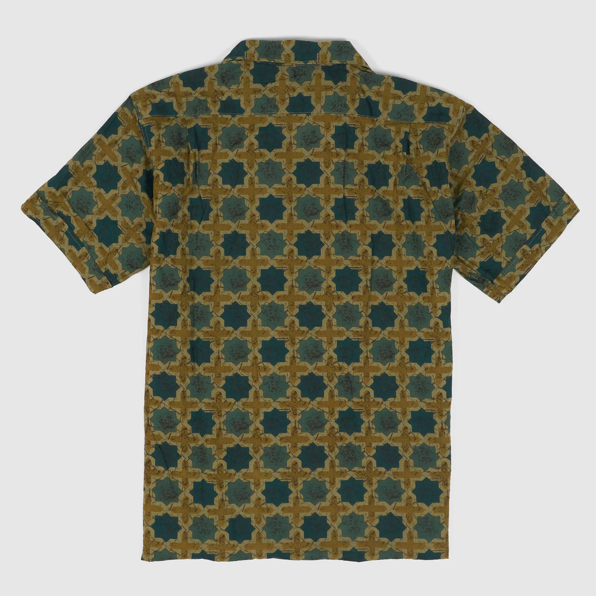 Engineered Garment Batik Short Sleeve Camp Shirt