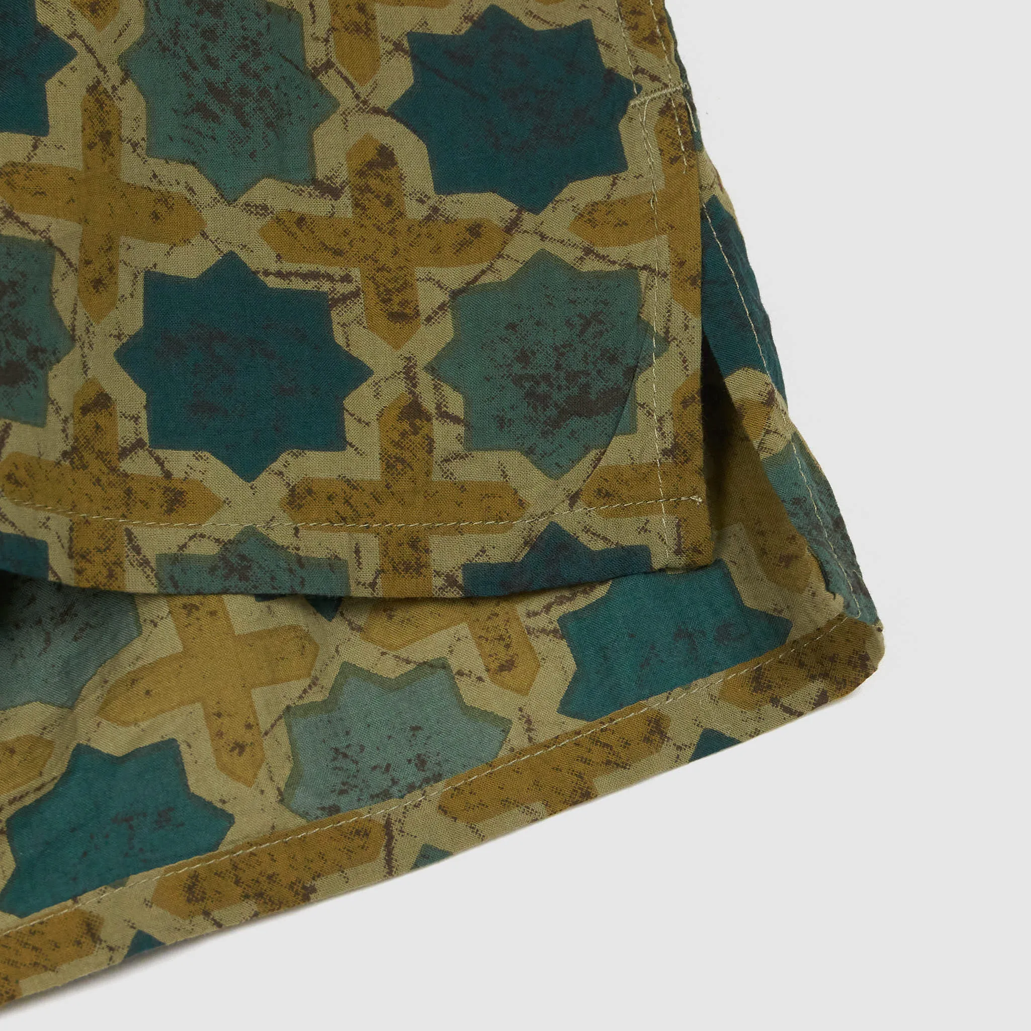 Engineered Garment Batik Short Sleeve Camp Shirt