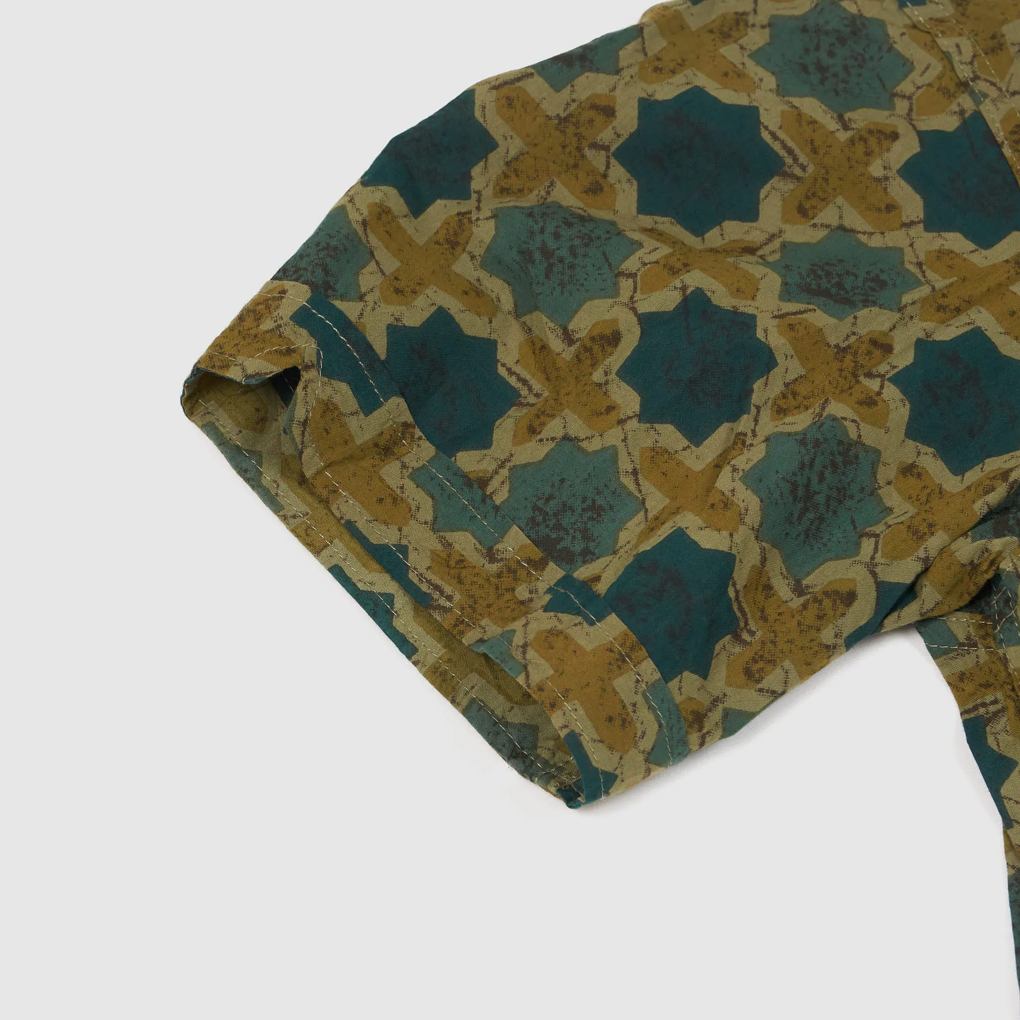 Engineered Garment Batik Short Sleeve Camp Shirt
