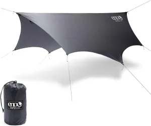 ENO, Eagles Nest Outfitters DryFly Rain Tarp, Ultralight Hammock Accessory, Charcoal