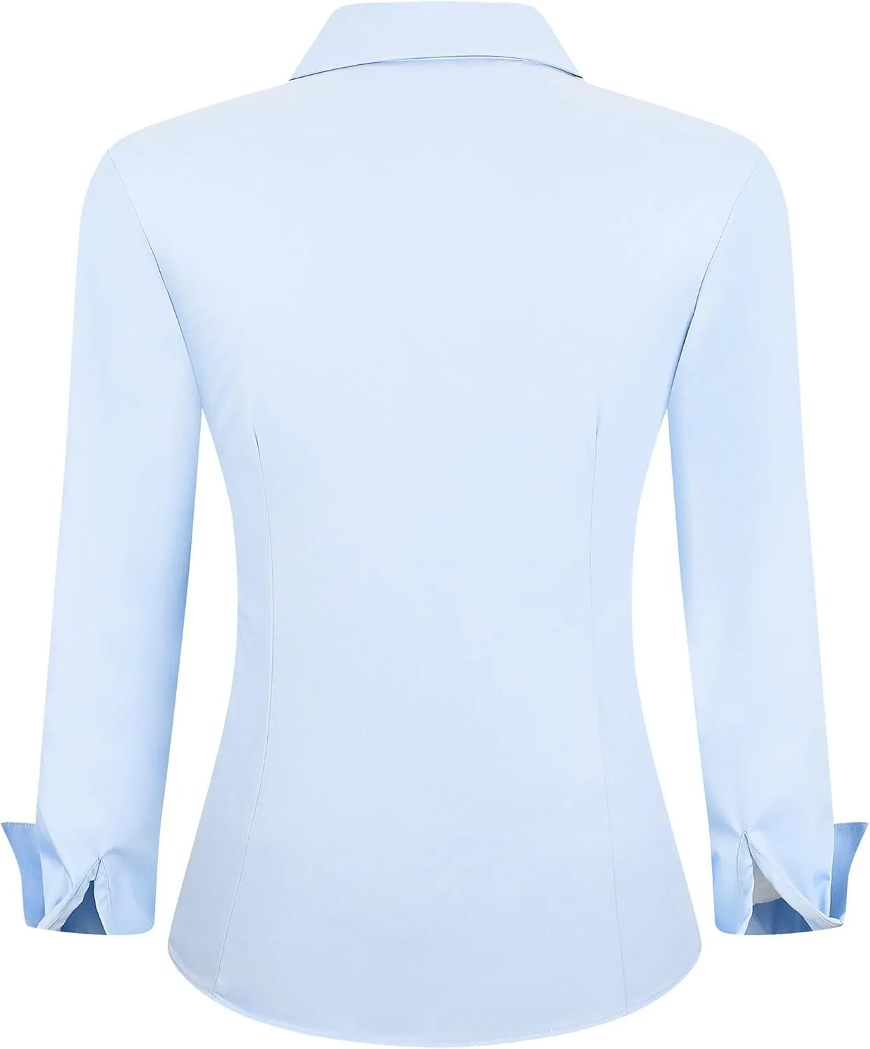 Esabel.C Womens Button Down Shirts Long Sleeve Regular Fit Stretch Work Blouse